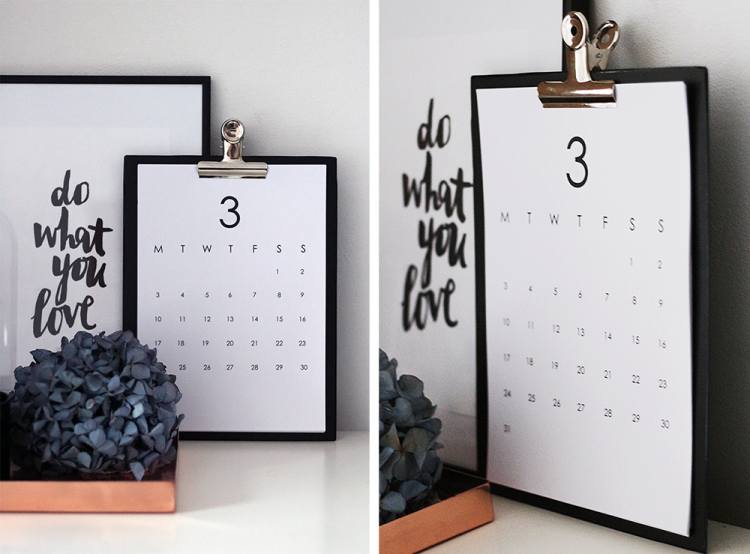 printable calendar kalender gratis free interior interiør home decor inspiration