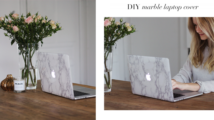 marble laptop cover