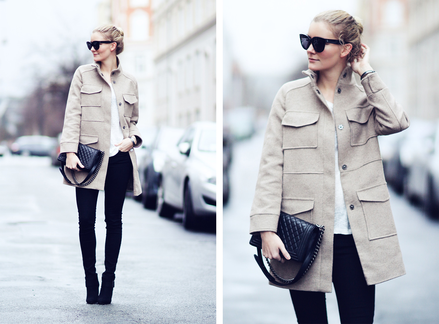 coat & skinny jeans Christina Dueholm